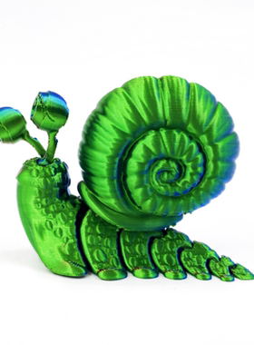 3D打印仿真动物蜗牛模型可爱蜗牛手办夜市摆地摊爆款家居装饰摆件