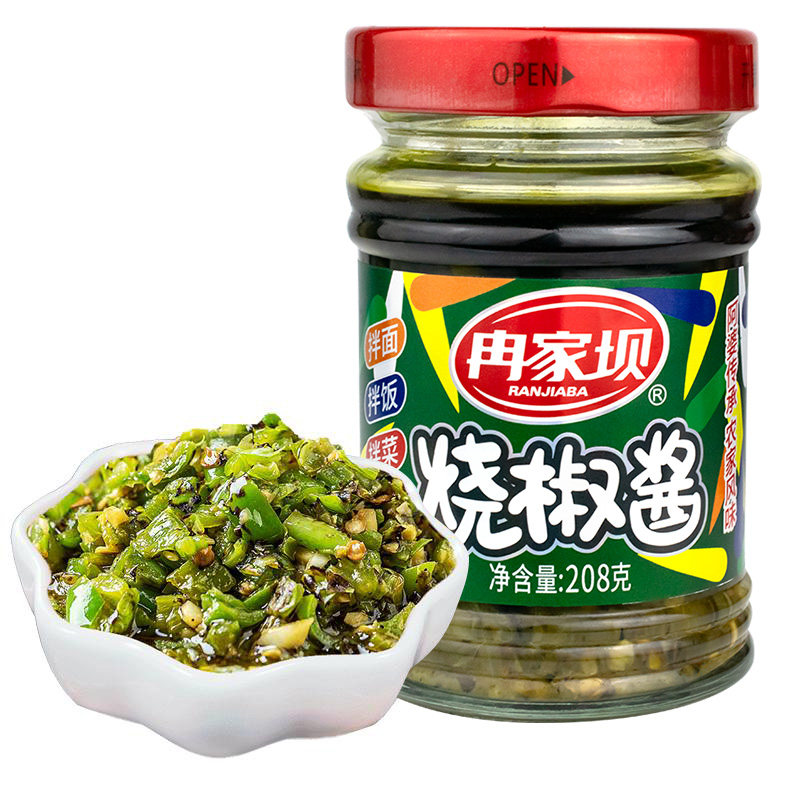 冉家坝烧椒酱208g蒜蓉辣椒酱