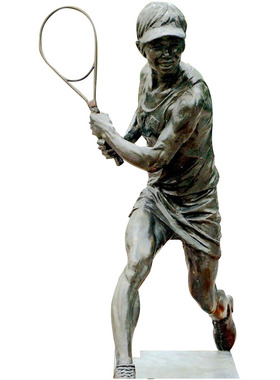 玻璃钢主题打球城市校园风仿铜