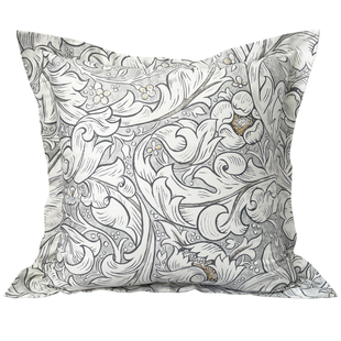 床头双面靠枕套纯棉床上印花靠垫卧室大靠背65x65x60cm正方形抱枕