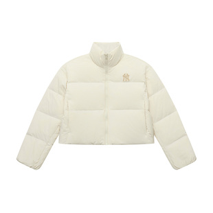 MLB25冬季KARINA同款简约休闲运动短款保暖女款羽绒服外套DJB04