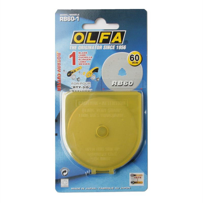 olfa包邮进口rb60-1实线旋转刀片