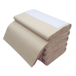 纯竹浆六尺屏八尺屏加厚仿古毛边纸半生半熟书法作品练习专用宣纸