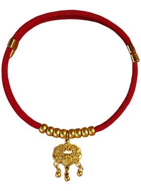 金珠宠物项圈保色可调节长命锁