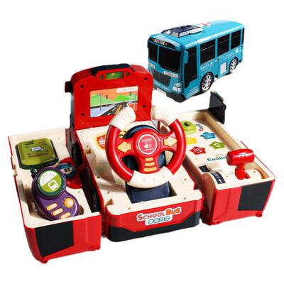 儿童大号多功能变形巴士玩具男孩公交车宝宝汽车益智校车拼装惯性