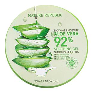 自然乐园芦荟胶补水保湿舒缓自然面霜男女专用共和国面膜凝胶官方