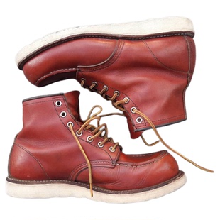 阿美咔叽鞋复古厚底真皮875工装靴男款情侣高帮牛皮马丁机车靴女