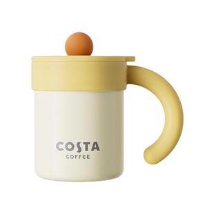 【自营】COSTA桌面保温杯女马克杯带盖办公室水杯子带手柄咖啡杯