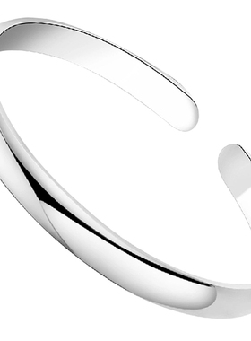 贵妃银手镯光面可刻字