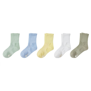 Q21儿童袜子春夏新款中长筒袜男女童宝宝袜排汗抑菌防臭轻薄棉袜