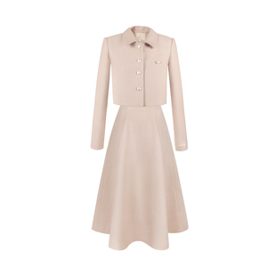 MummyCat下蛋喵【高智千金】优雅西装短外套A字大摆伞裙半裙套装