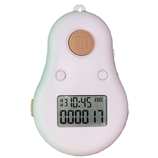 一心便携充电挂脖手按计数器电子数显可看时间夜光念数记数器手动