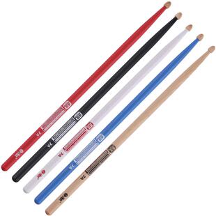 汉旗架子鼓鼓棒5a实木汉牌木质专业正品7a彩色专用打鼓棒鼓锤鼓槌