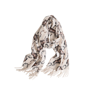 盈妹自由中世纪丨100%纯羊绒英伦复古战马围巾高级感礼盒装围脖女