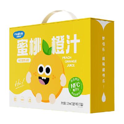 妙伯乐蜜桃橙汁125ml×12盒×1组