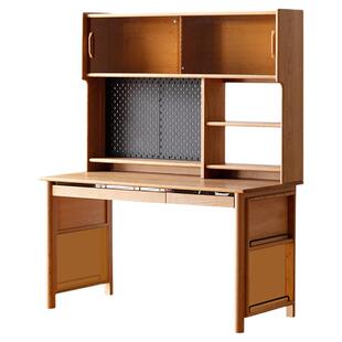 出乎家具海角书桌实木小户型樱桃木电脑桌儿童多功能学习桌写字台