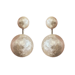 《月亮邮递员》法式棉花珍珠耳环女小众设计高级耳饰耳钉2026新款