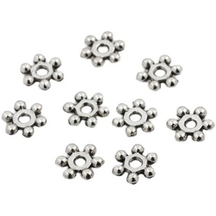 不褪色藏银隔片雪花片串珠手串项链手链隔珠垫片散珠diy饰品配件