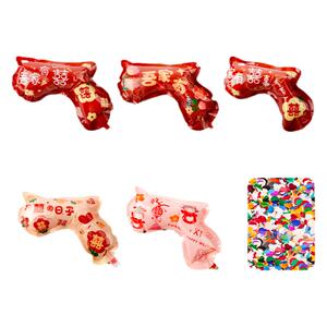 手持礼炮结婚礼花婚礼接亲游戏礼花枪拍照道具充气礼枪礼枪礼花炮