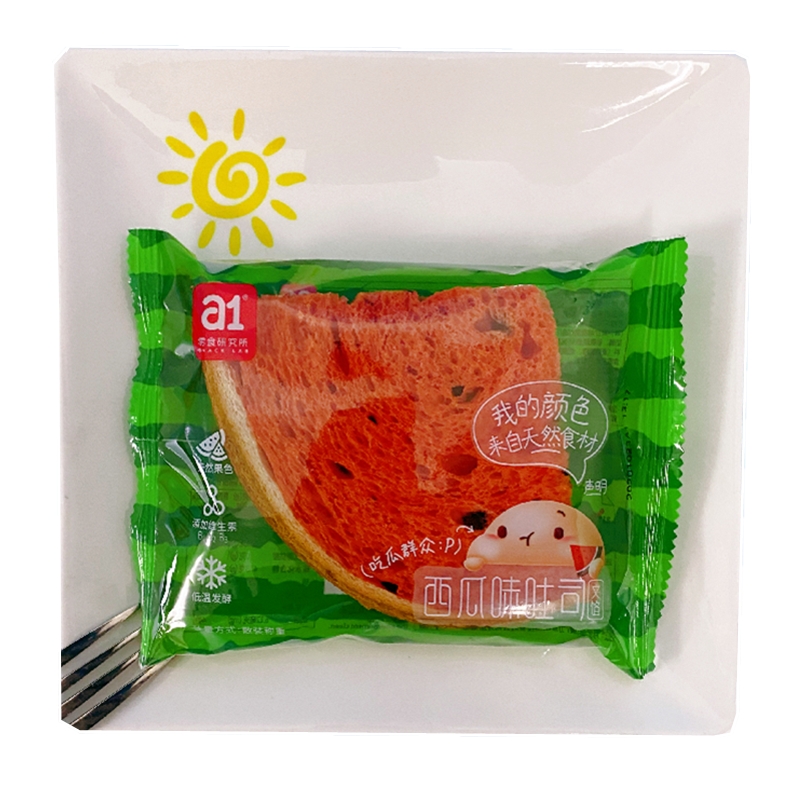 a1西瓜吐司面包火龙果哈密瓜味蛋糕