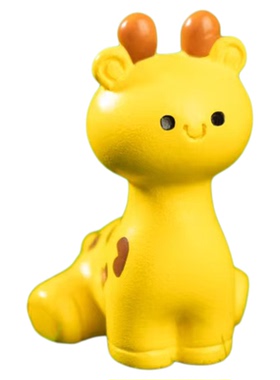 微景观可爱卡通长颈鹿公仔摆件