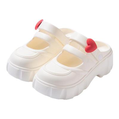 爱心玛丽珍洞洞鞋女款厚底增高