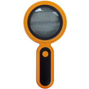 拜斯特手持带灯玻璃镜片高清老人阅读看书看报看地图维修放大镜