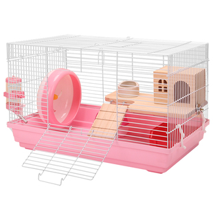 仓鼠笼47基础笼金丝熊笼子专用60饲养笼超大豪华别墅大空间易清理
