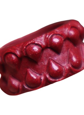 保真朱砂吞噬跑环戒圈配饰