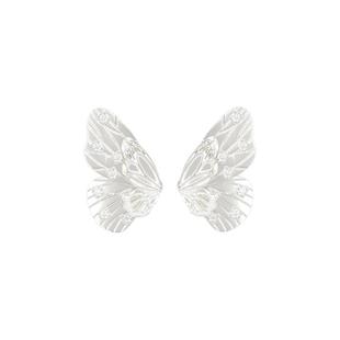 Mouhooland/暮后之地蝴蝶系列蝶翼双层耳钉原创设计小众耳钉耳坠