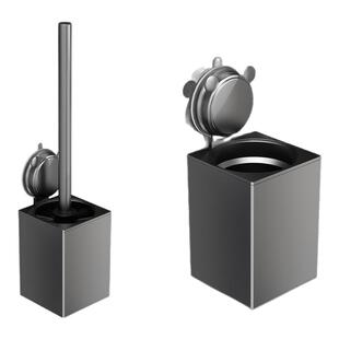 吸盘马桶刷置物架免打孔卫生间壁挂式家用厕所无死角清洁马桶神器