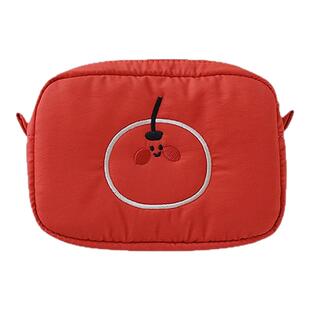 梵花不语日韩风格可爱迷你化妆包便携数据线收纳包布艺拉链手拿包