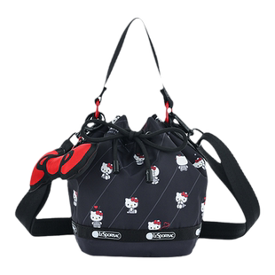 LeSportsac乐播诗HelloKitty凯蒂猫单肩包可爱收纳小包女款水桶包