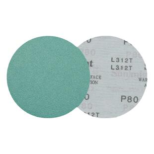 韩国太阳绿色薄膜砂纸磨片圆盘自粘墙面打磨抛光打磨机绿砂纸木工