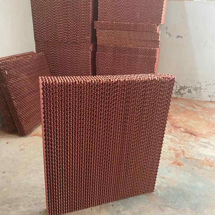 水帘工业冷风机降温纸湿帘房降温水帘湿帘墙尺寸可定 制