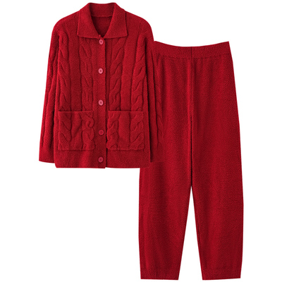 思莉太太情侣半边绒结婚新婚睡衣