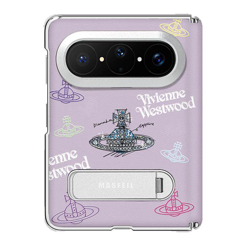 MASFEIL× 时尚土星适用华为PuraXMax手机壳带支架小折叠阔PURA典藏版YZ双中轴全包保护套高档防摔可爱x2新款