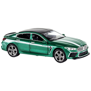 合金属汽车模型跑车宝马M8仿真轿车8系儿童玩具车六开门豪车男孩