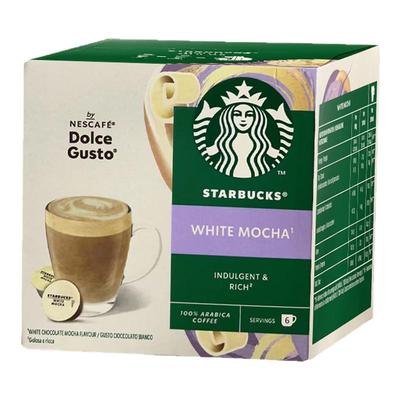 星巴克胶囊咖啡白摩卡white mocha兼容雀巢多趣酷思DOLCE GUSTO
