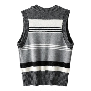 【商场同款】Smen诗萌V领马甲针织背心女2026秋百搭时尚休闲上衣