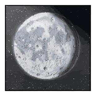 出生那天的月亮moon数字油画diy定制手工创意礼物丙烯填色装饰画