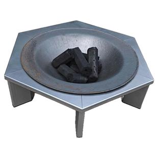木炭烤火盆取暖家用户外冬季碳钢支架烧柴铸铁烤火炉老式农村大号