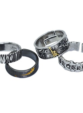 小众设计男女复古戒指