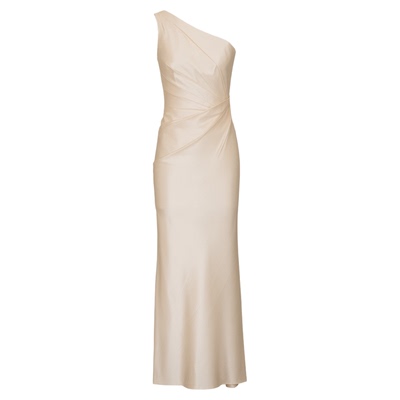 IRISY订婚礼服女法式斜肩连衣裙