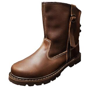 特价牛皮蒙古靴摩托靴潮马丁靴工装靴户外马靴真皮牛仔短靴骑士靴