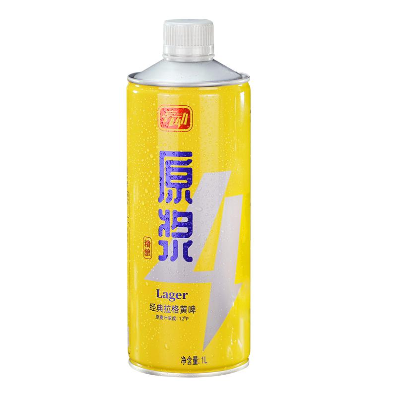 亮动精酿原浆啤酒1L*6桶礼盒装