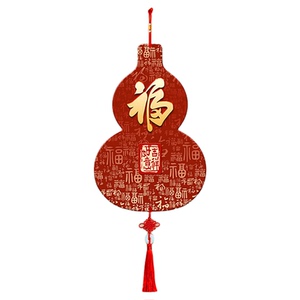 新中式客厅装饰画福字新年喜庆中国结挂件2026新款百福图餐厅挂画