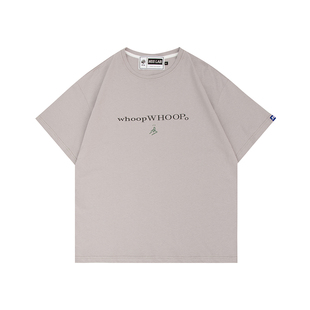 NSS LAB 2021 SS原创国潮小手印花圆领T恤宽松休闲情侣款灰色短袖