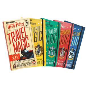哈利波特魔法宝箱5册 英文原版 魔法道具折叠书 Harry Potter Magic系列 含旅行魔法 格兰芬多 斯莱特林  拉文克劳 赫奇帕奇学院