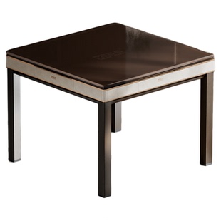 宣和【4+8双模式】全自动麻将机过山车免推牌抓牌仿木纹餐桌XH610